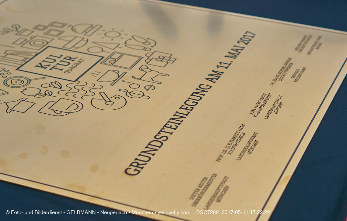 11. Mai 2017 - Grundsteinlegung für die LOGE und dem Kulturquadrat in Neuperlach